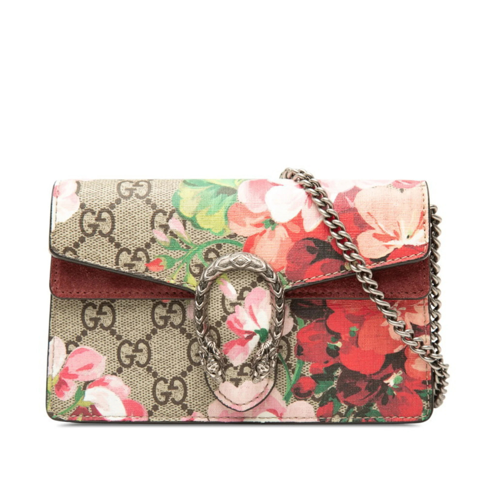 Gucci GG Blooms Dionysus Crossbody Chain Shoulder Bag 476432 Beige Multicolor...